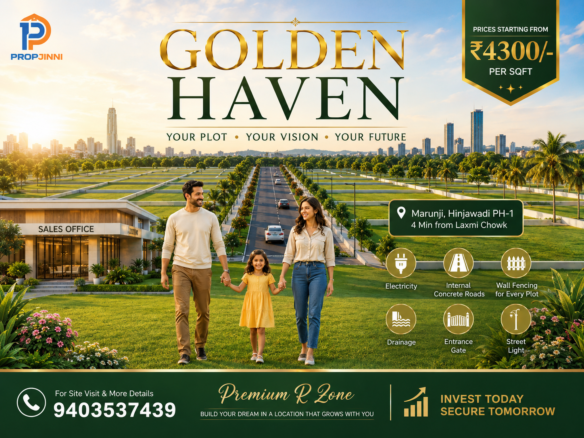 Golden Haven Marunji Hinjawadi Phase 1 – Premium Residential Plots in Pune | Starting ₹4300/Sq.Ft